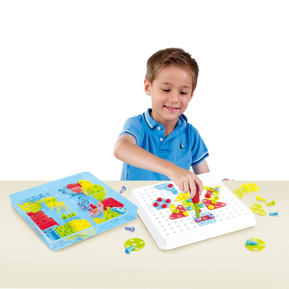 Jeu de construction Playgo mosaïque - 180 pièces.