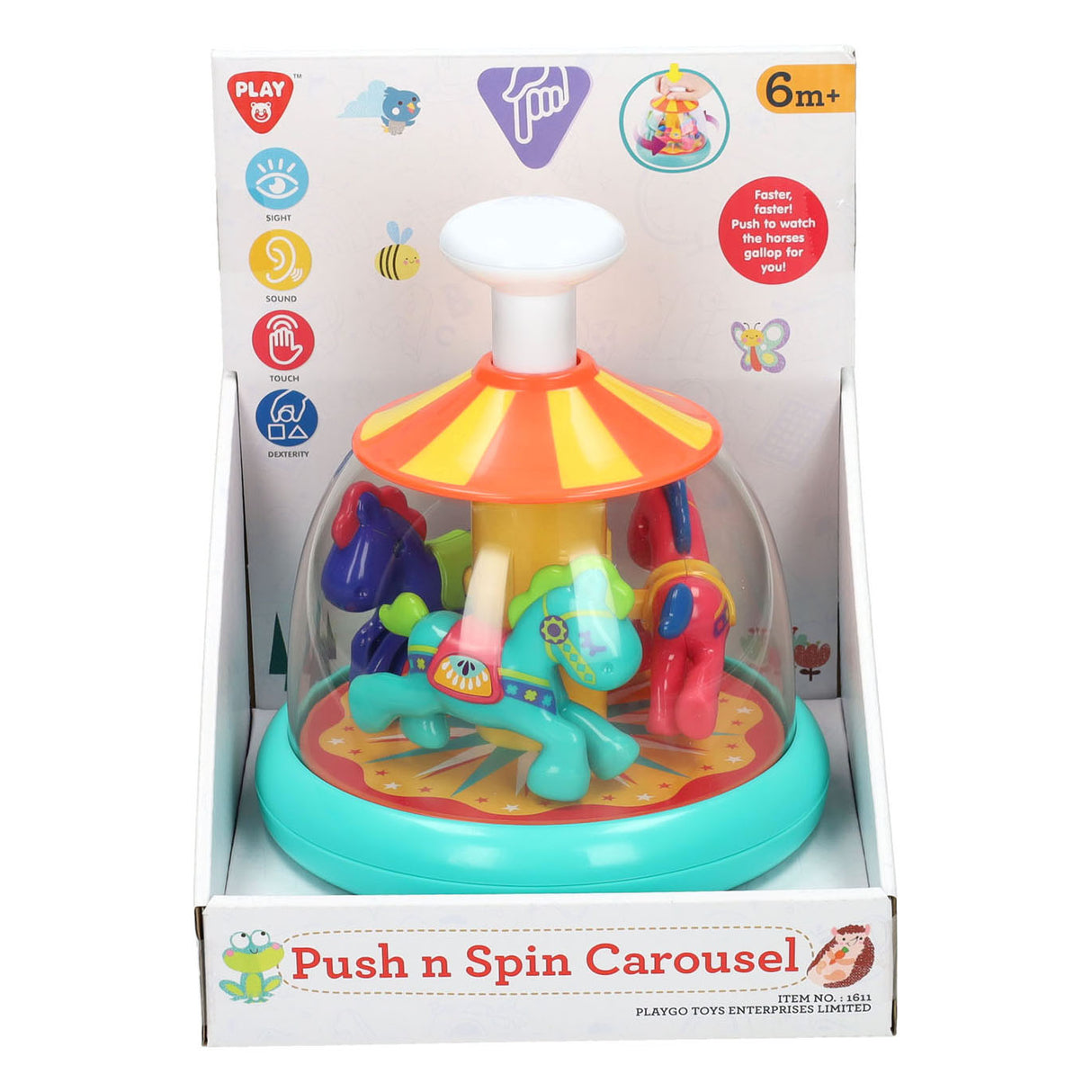 Playgo pousser et tourner le carrousel
