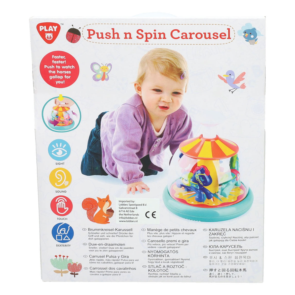 Playgo pousser et tourner le carrousel