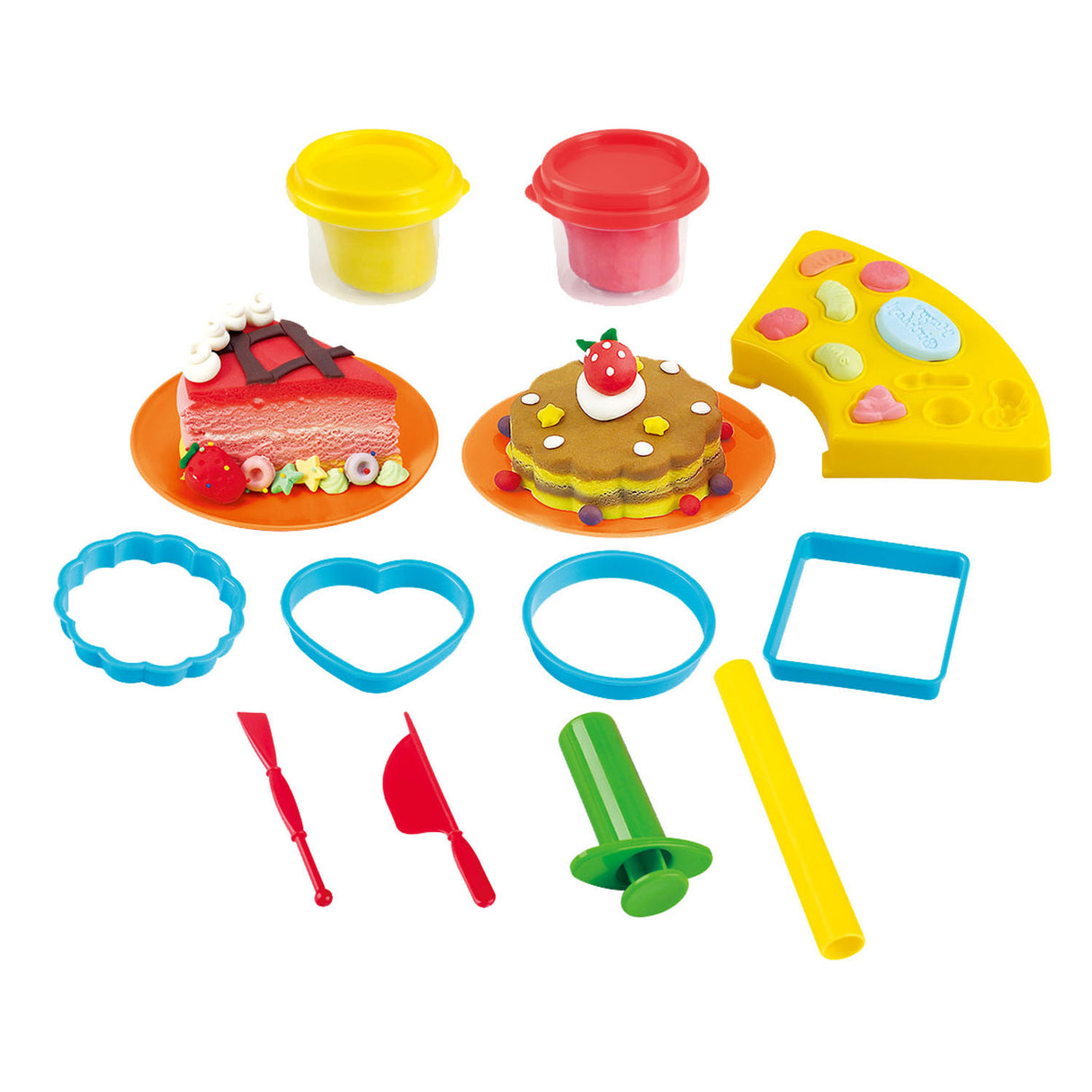 Set de pâtisseries en argile Playgo - 2 pots en argile