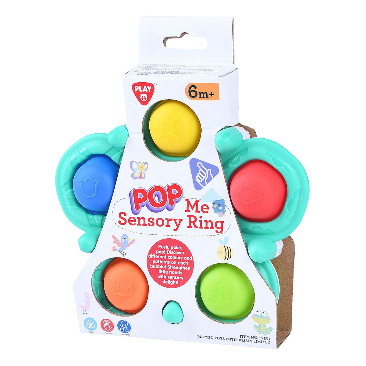 Anneau sensoriel Playgo bébé avec balles - 6 pièces.