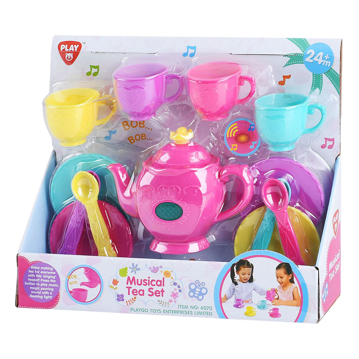 Service à thé Playgo avec musique - 14 pièces.