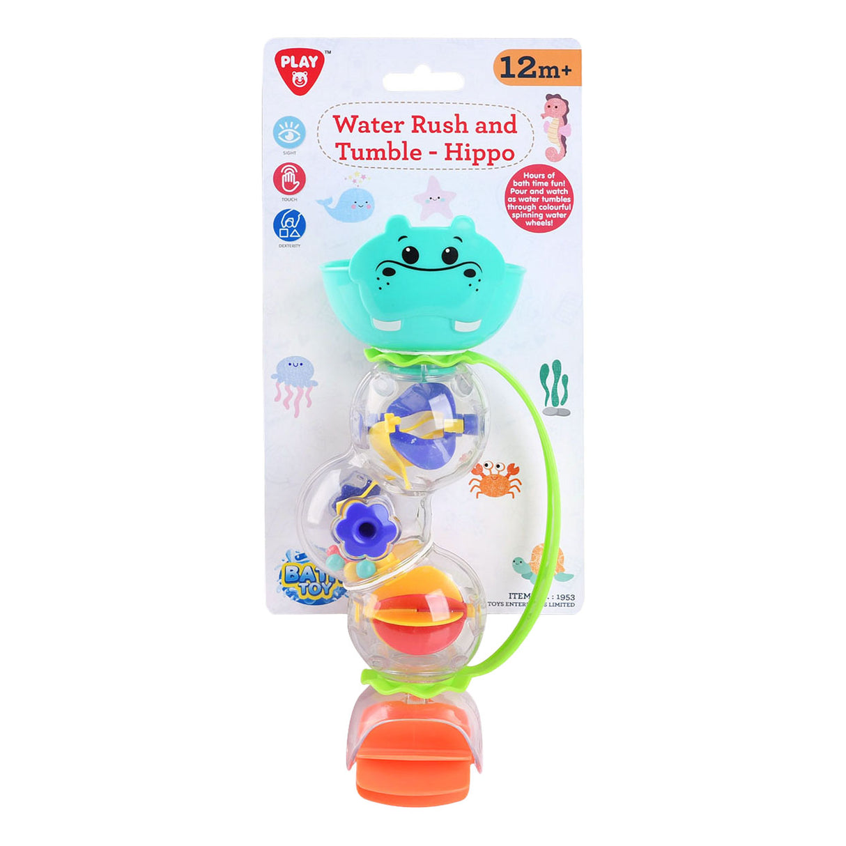 Hippopotame moulin à eau Playgo avec ventouses