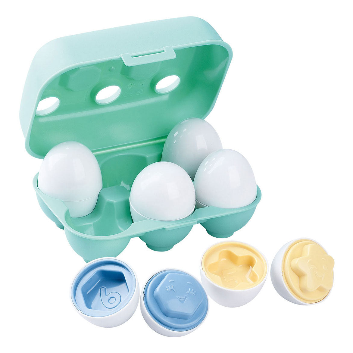 Trieur de formes d'œufs arc-en-ciel Playgo - 13 pcs.