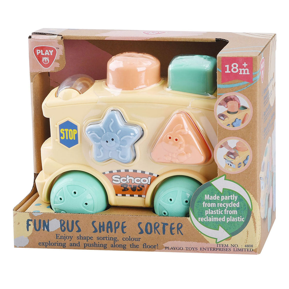 Trieur de formes de bus Playgo - 5 pcs.