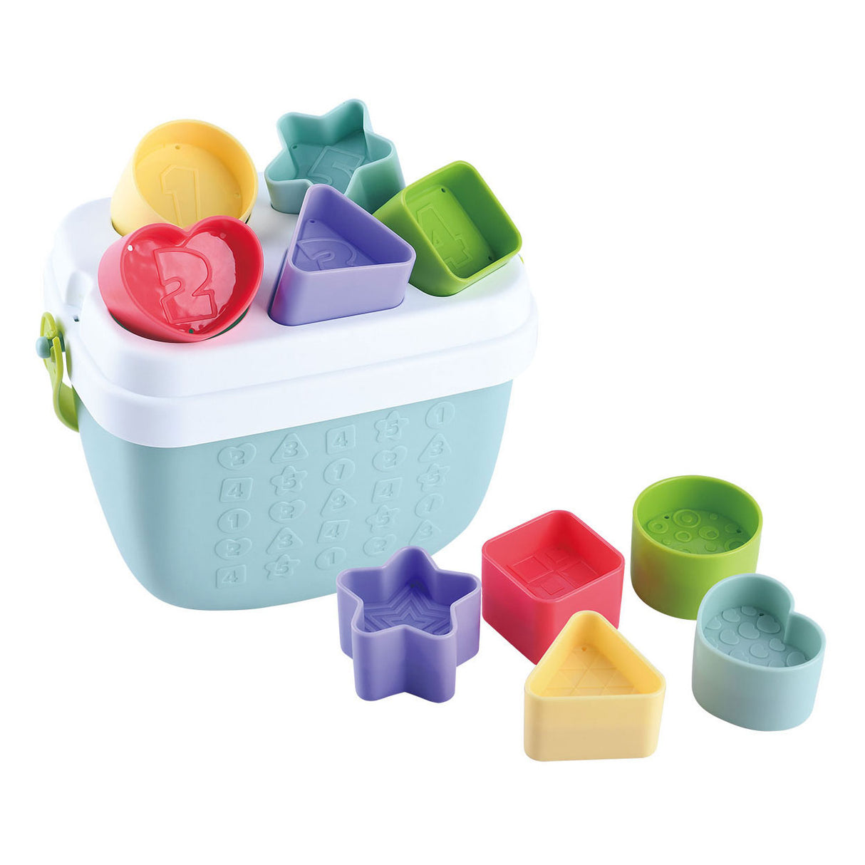 Trieur de formes biosourcé Playgo - 12 pcs.