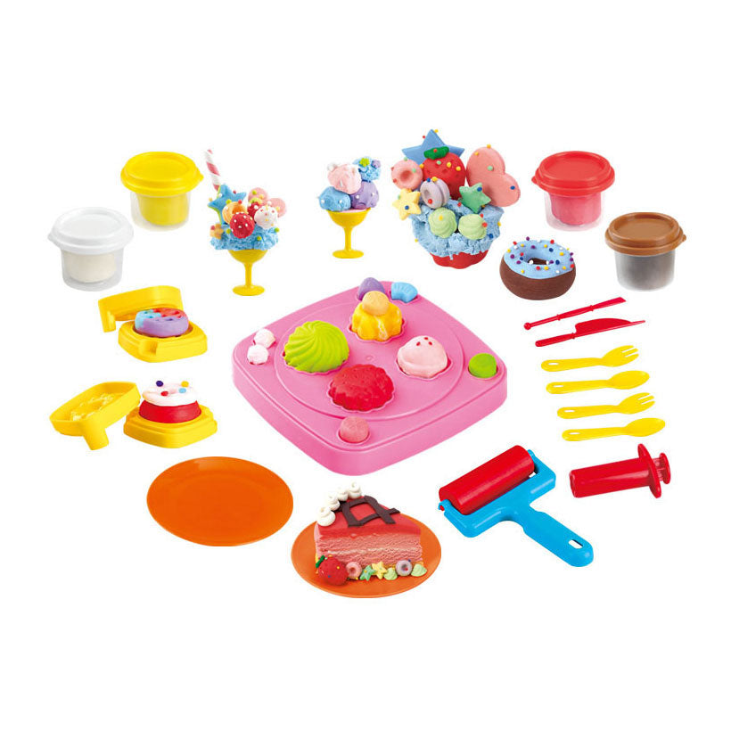 Ensemble d'argile Playgo dessert factory - 4 pots en argile