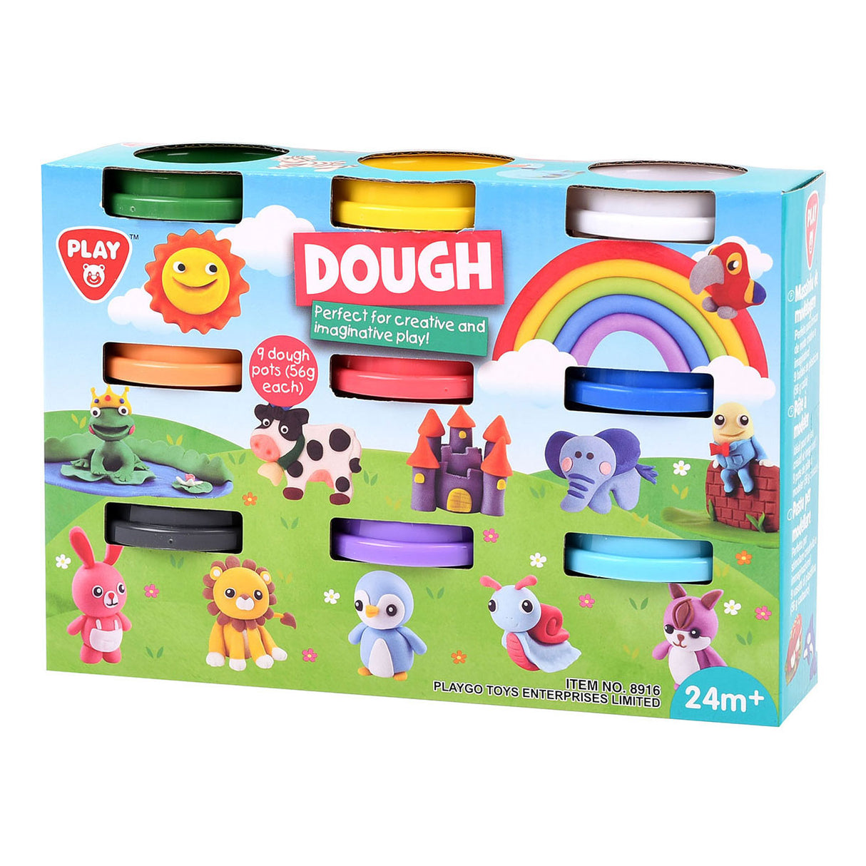 Set d'argile Playgo 9 couleurs - 9x56grammes