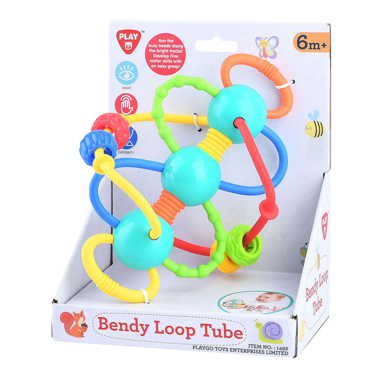 Playgo – jouet pour bébé, arcs courbés avec perles