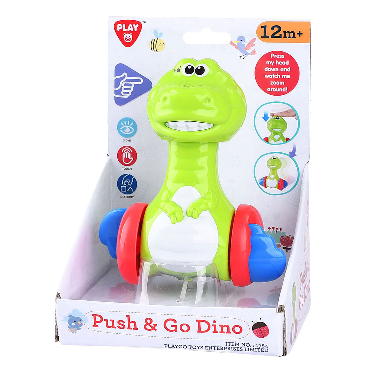 Playgo - Push and Go - Figurine de dinosaure