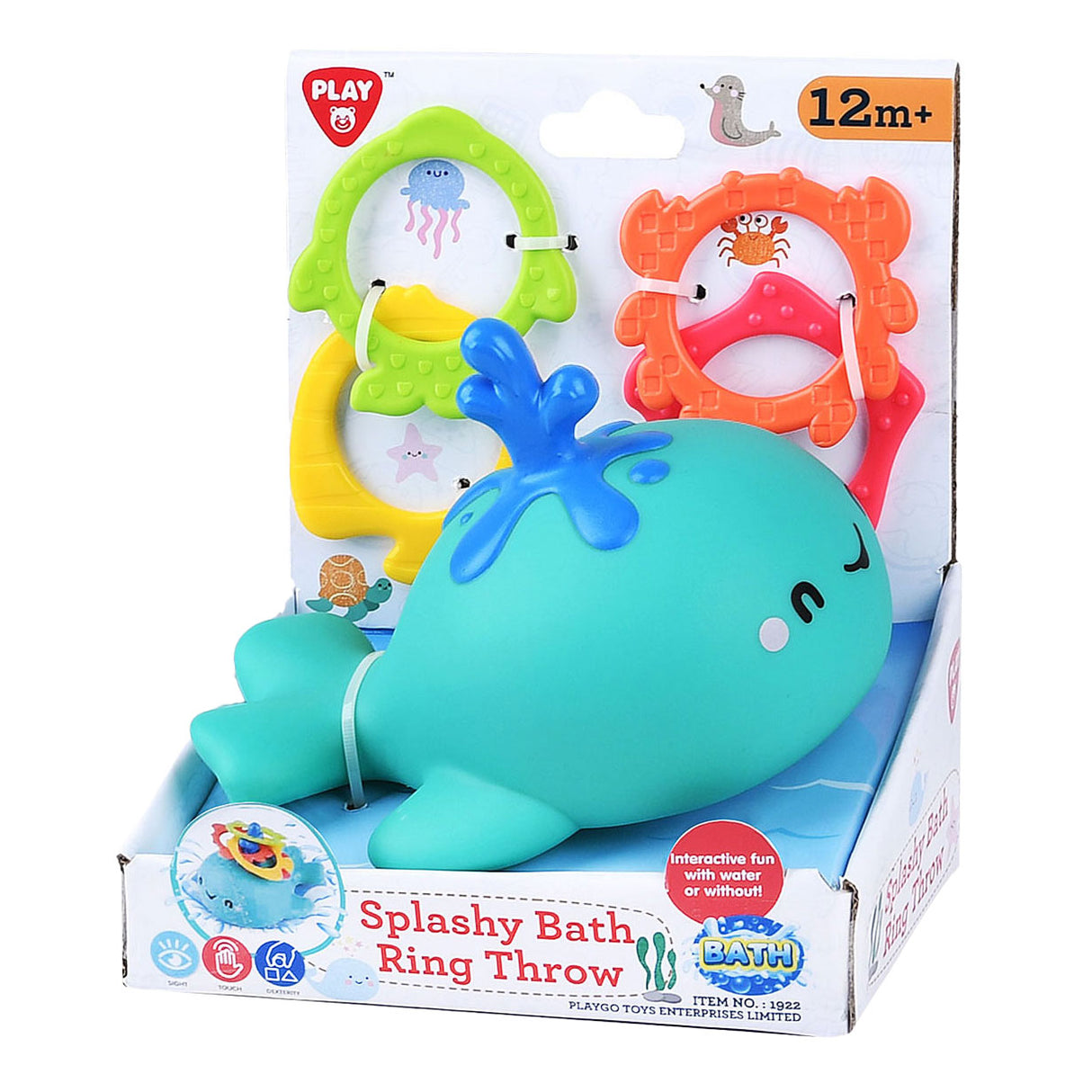 Anneau de jouet de bain Playgo lançant du poisson - 5 pcs.