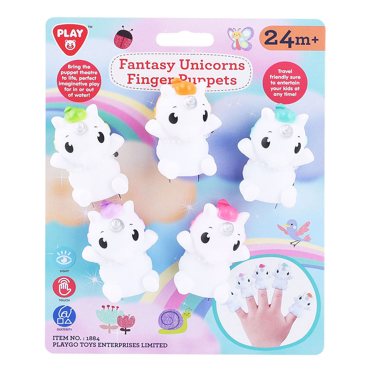 Playgo marionnettes à doigt licorne - 5 pcs.