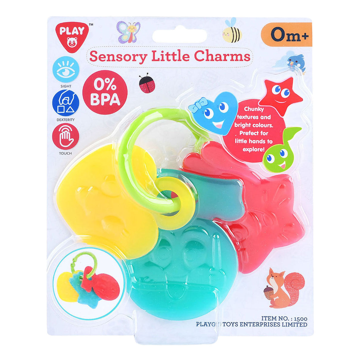 Porte-clés sensoriels Playgo - 4 pcs.