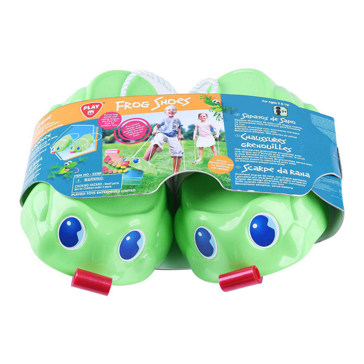 Jouez aux blocs de course grenouille, 2 pièces.