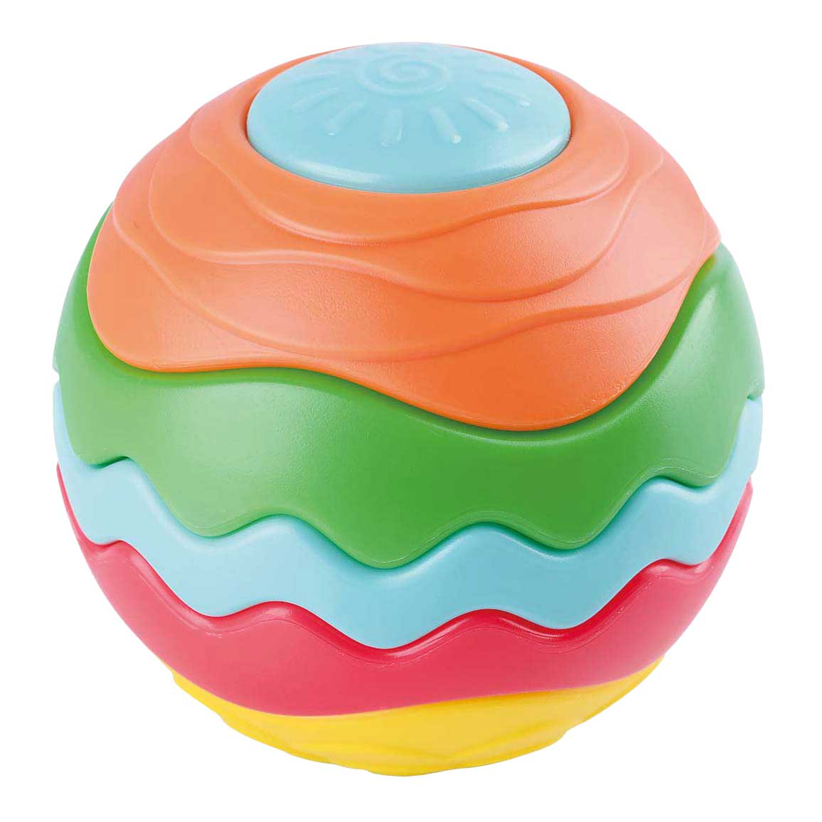 Boule de puzzle arc-en-ciel Playgo - 6 pièces.