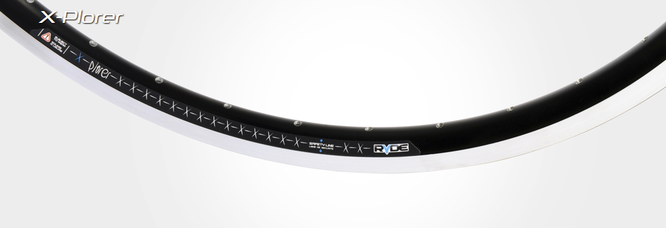 Ryde Rim X-Plorer R 28 622 X 19C Aluminium 36 Trou 14g noir