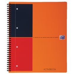 Oxford international activebook collegeblok - a4 - gelijnd - 4 gaats - 160 pagina's