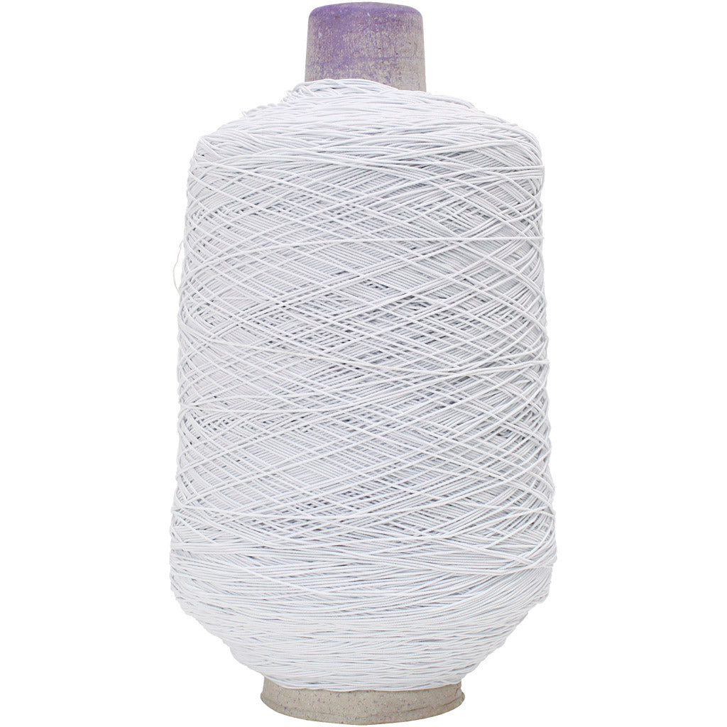 Https : www.ccobby.nl mince-rond-elastic-yarn-white-1500-m-1-roll