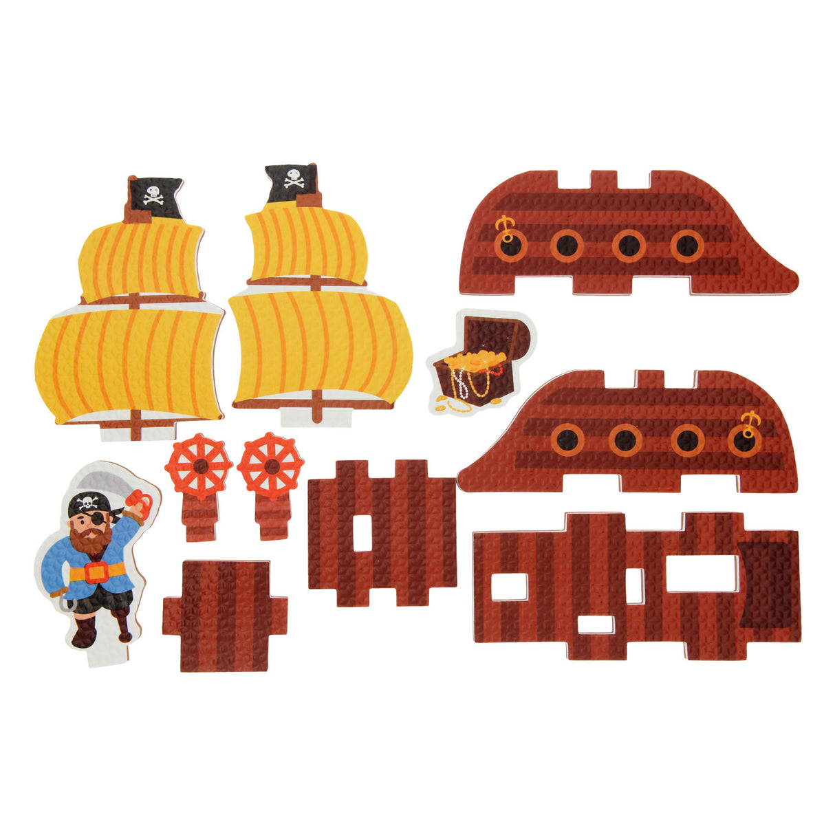 bain moussant bateau pirate 3d