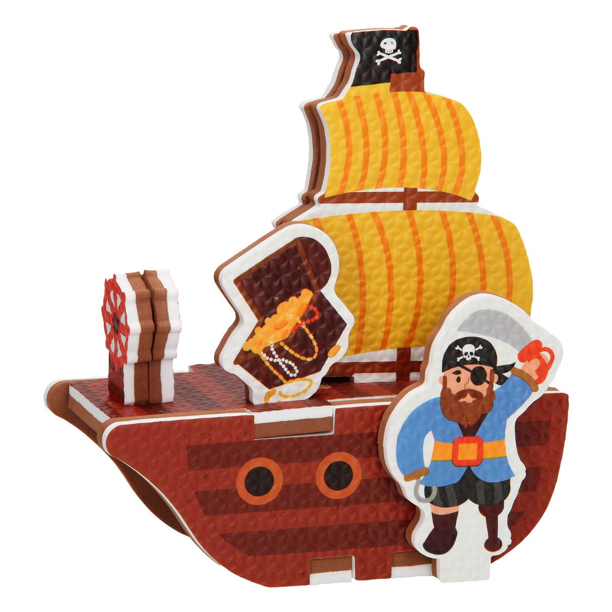 bain moussant bateau pirate 3d