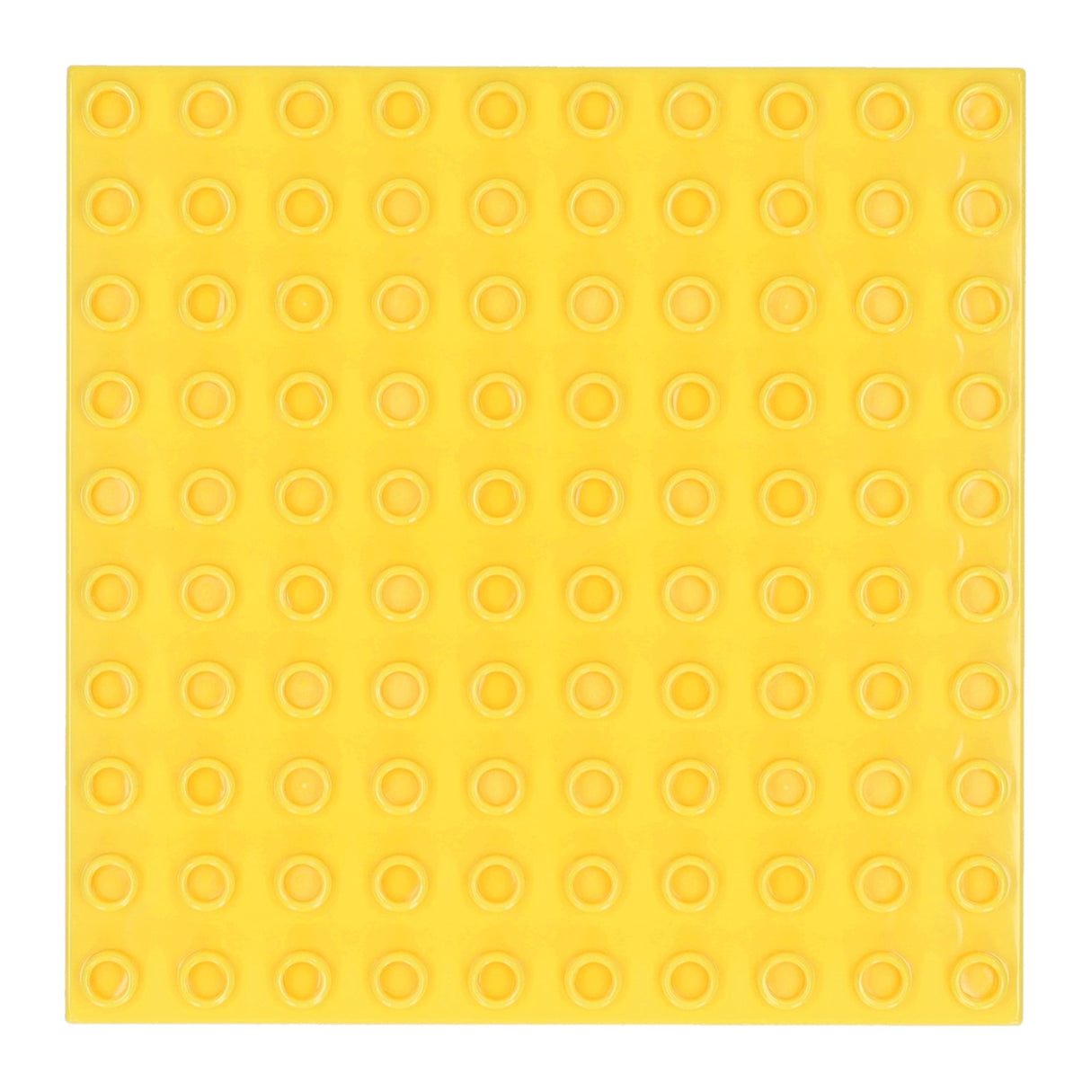 Plaque de construction jaune - 16x16cm