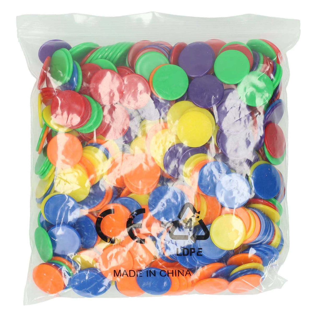 Jetons colorés - 500 pièces.