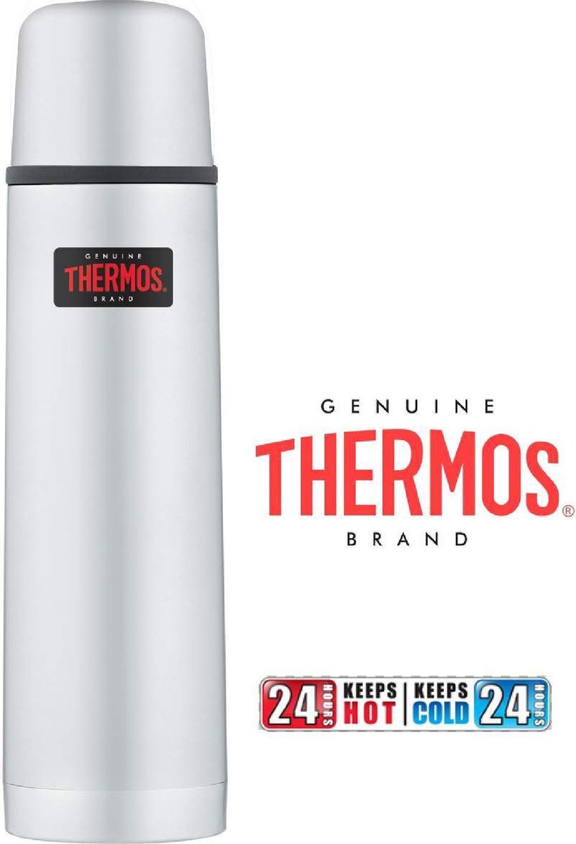 Bouteille isotherme thermos - thermax - 1 litre - argent