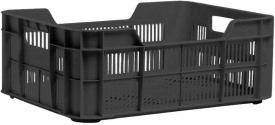 Crate de vélo de l'épreuve urbaine Plastique | Polypropène recyclé | Noir |