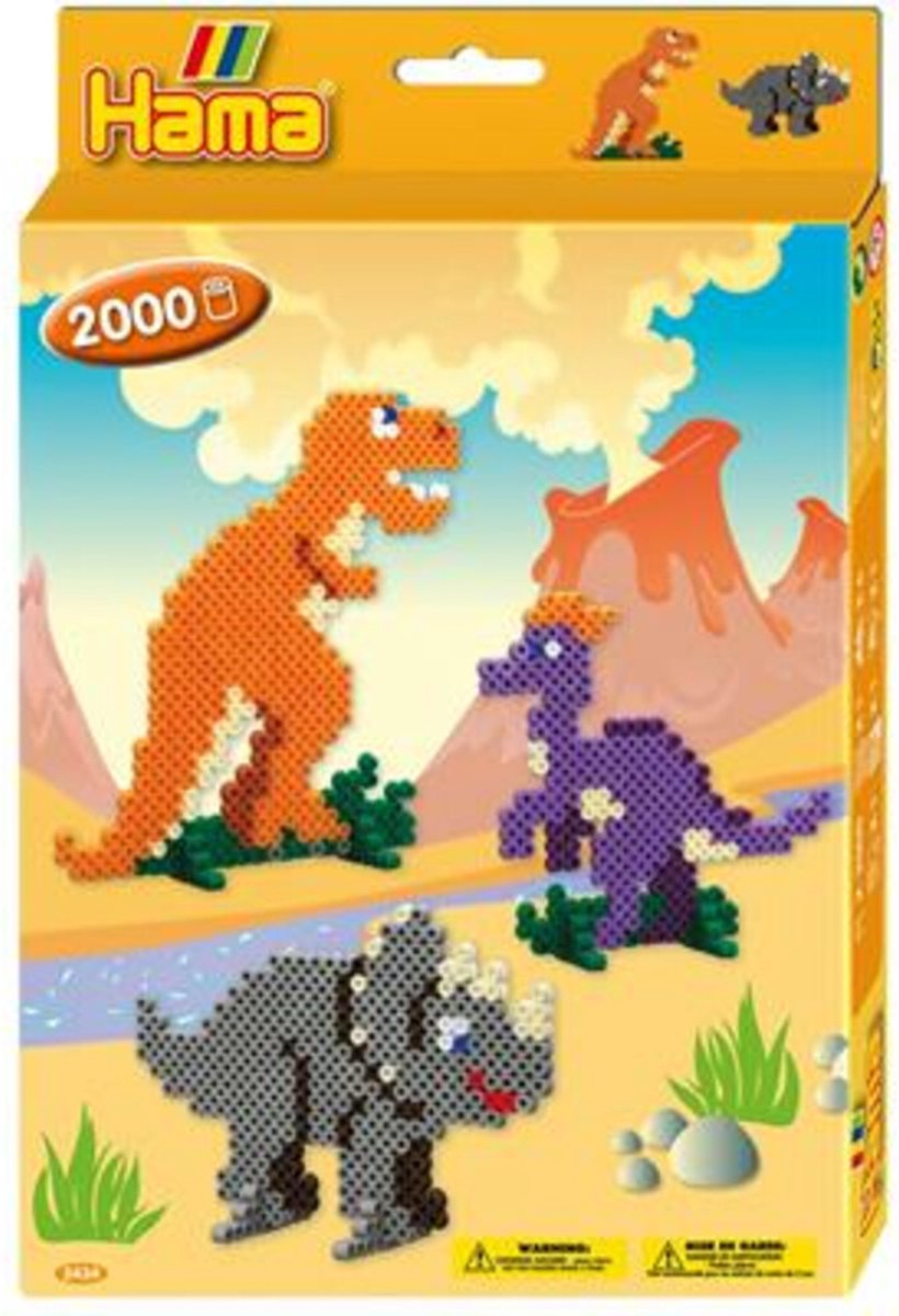 Hama perles thermocollantes dinosaure