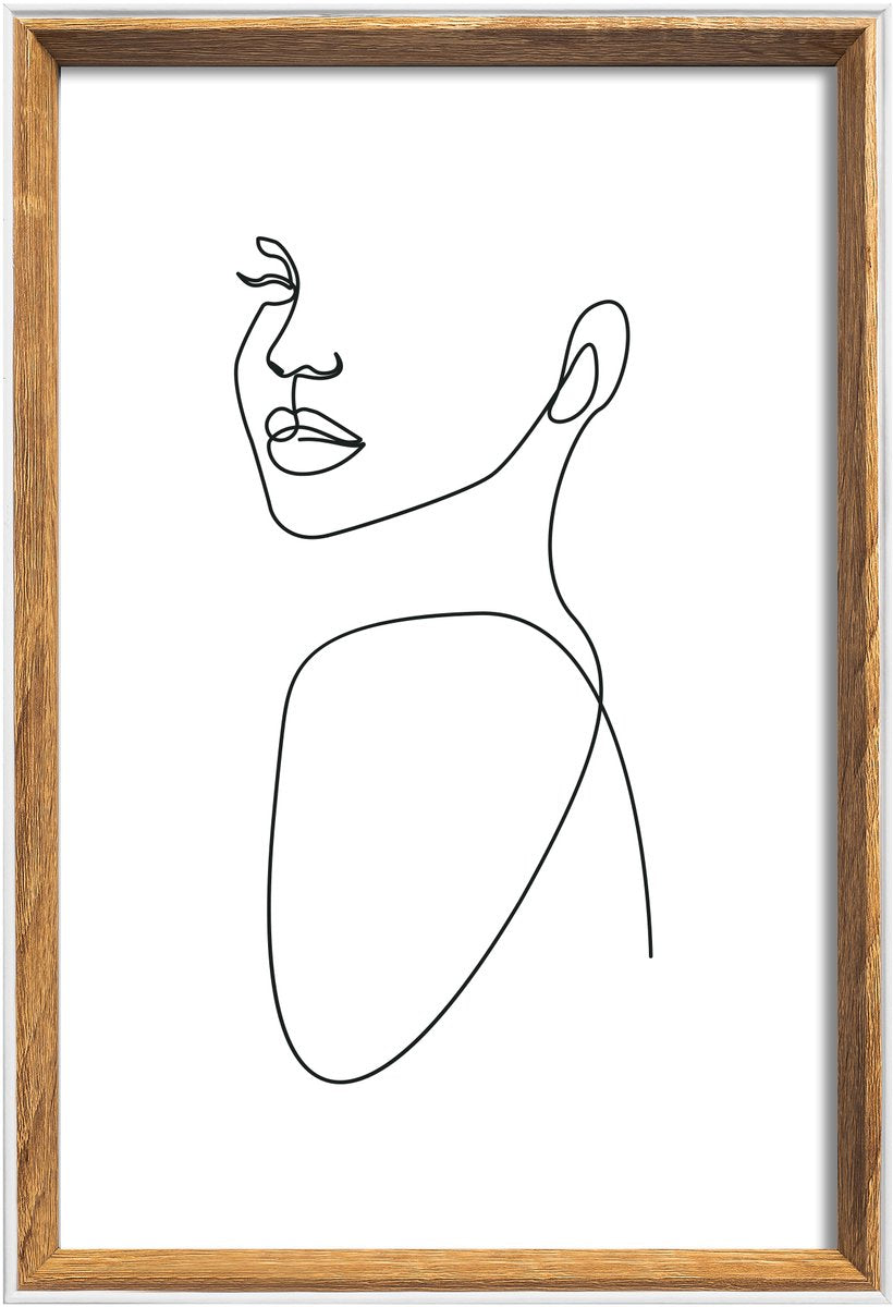 Silhouette Walther - cadre en bois - format photo 20x30 cm - nature