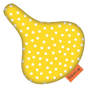 Pont de selle bikecap jaune petit point