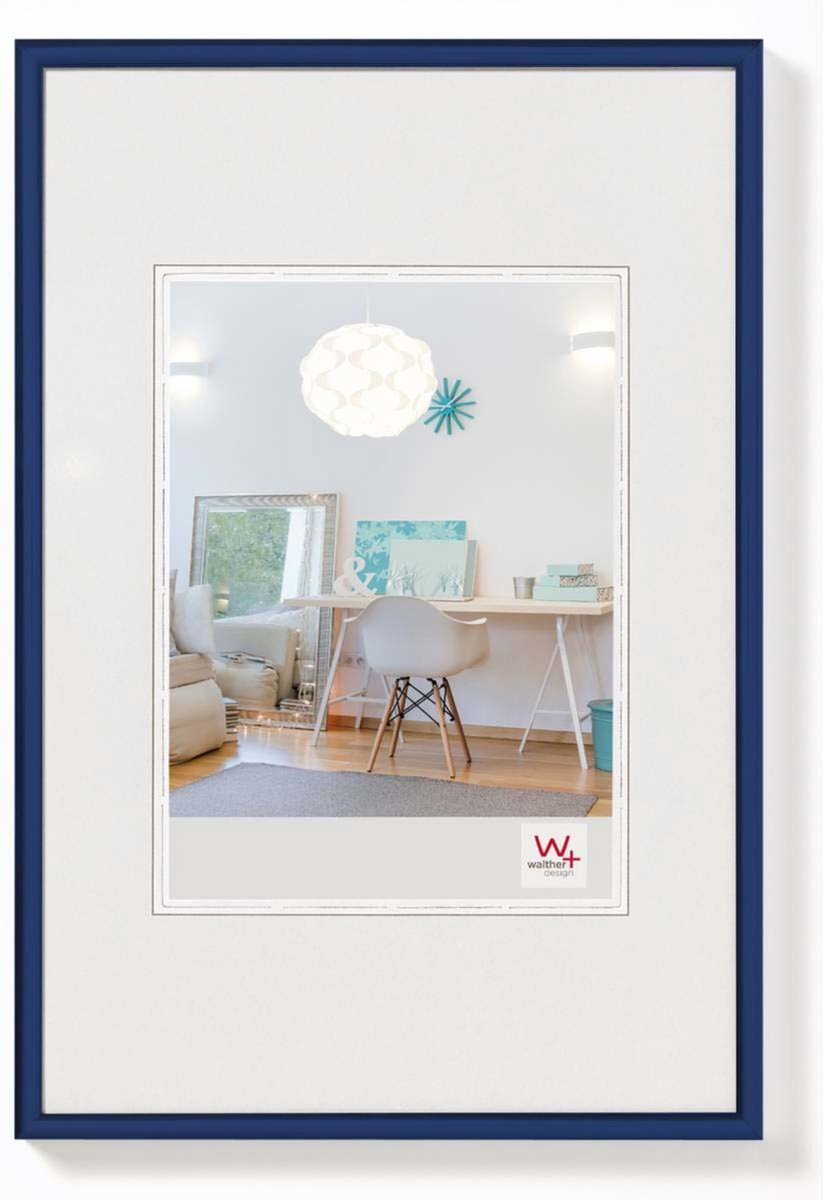 Walther new lifestyle - cadre en plastique - format photo 28x35 cm - bleu