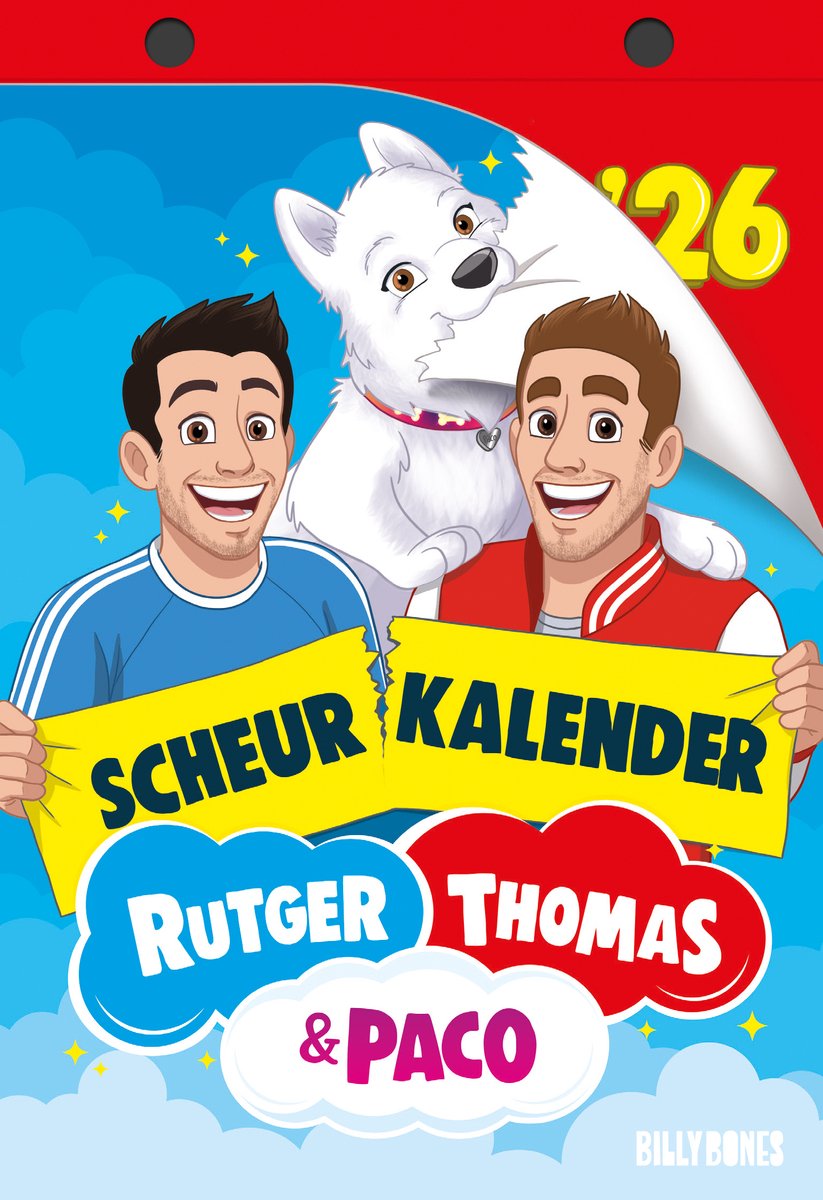 Calendrier détachable Rutger, Thomas et Paco