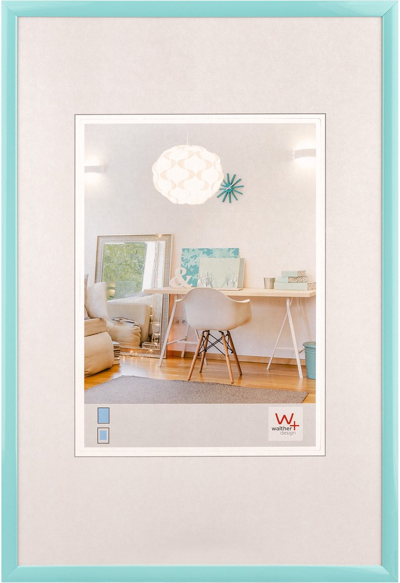 Walther new lifestyle - cadre en plastique - format photo 30x45 cm - turquoise