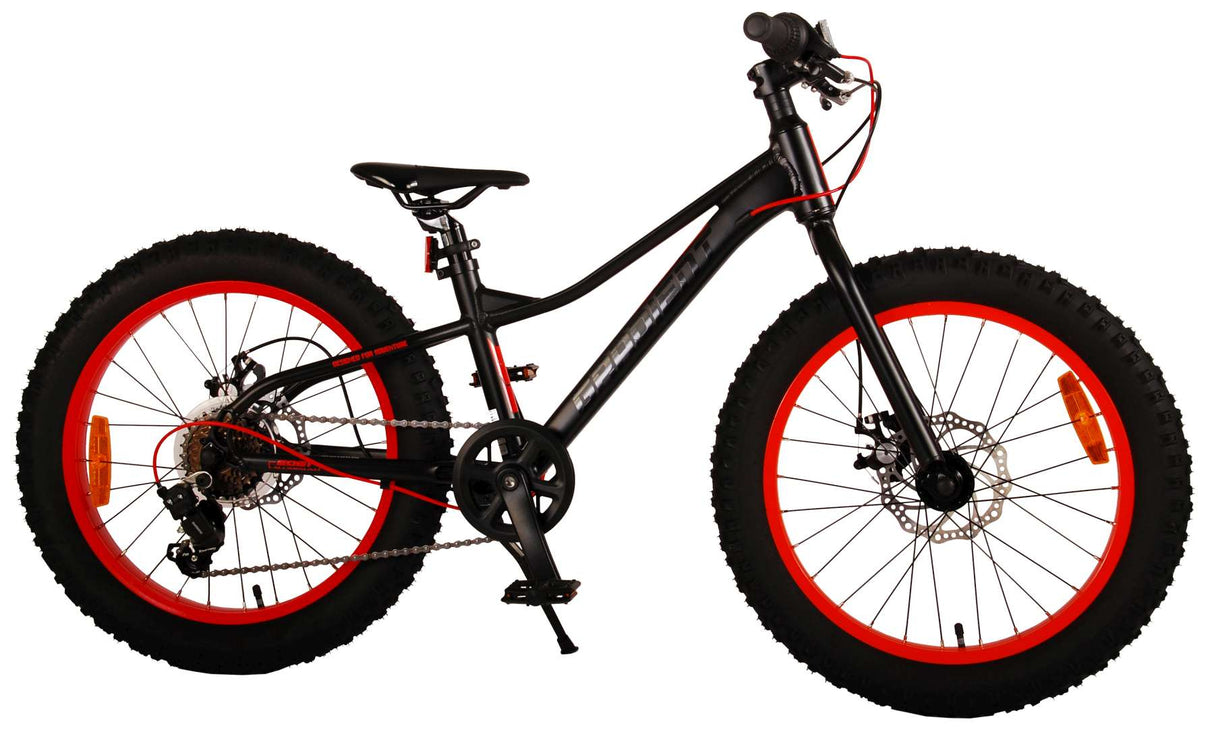 Volare Gradient Children's Bicycle - Boys - 20 pouces - Black Orange Red - 6 Speed - Prime Collection