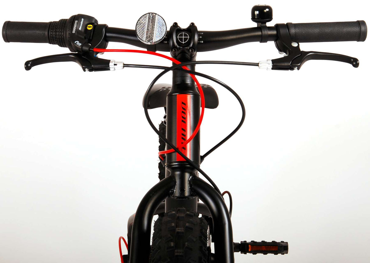 Volare Gradient Children's Bicycle - Boys - 20 pouces - Black Orange Red - 6 Speed - Prime Collection