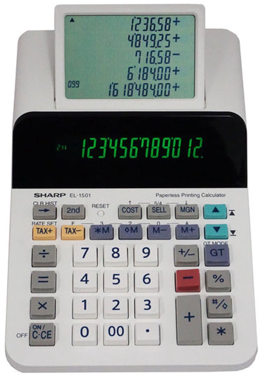 Citizen sh-el1501 calculatrice Sharp el1501 bureau blanc 12 chiffres