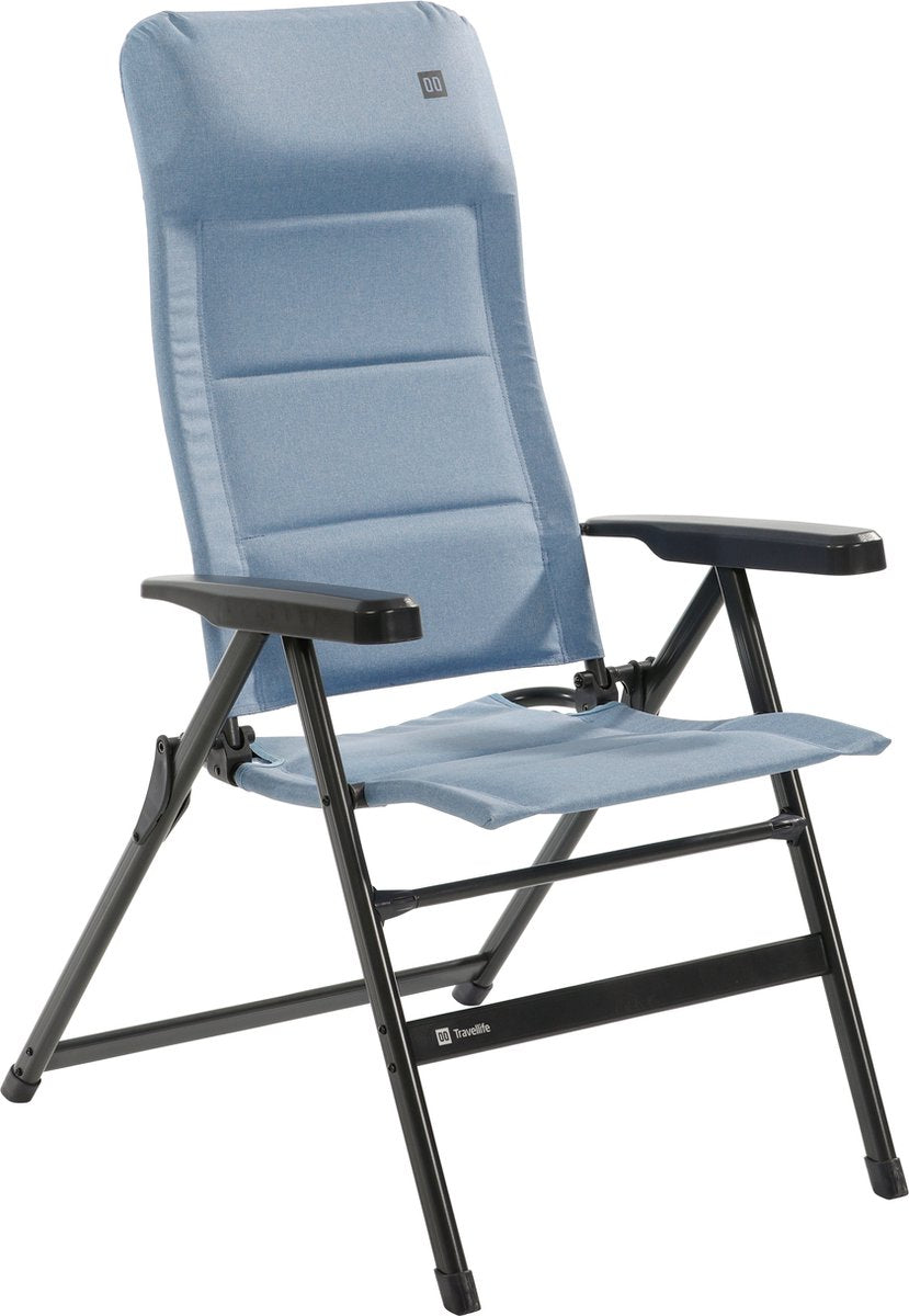 Fauteuil inclinable confort Travellife lago - dossier réglable sur 7 positions - résistant à l'eau et aux UV