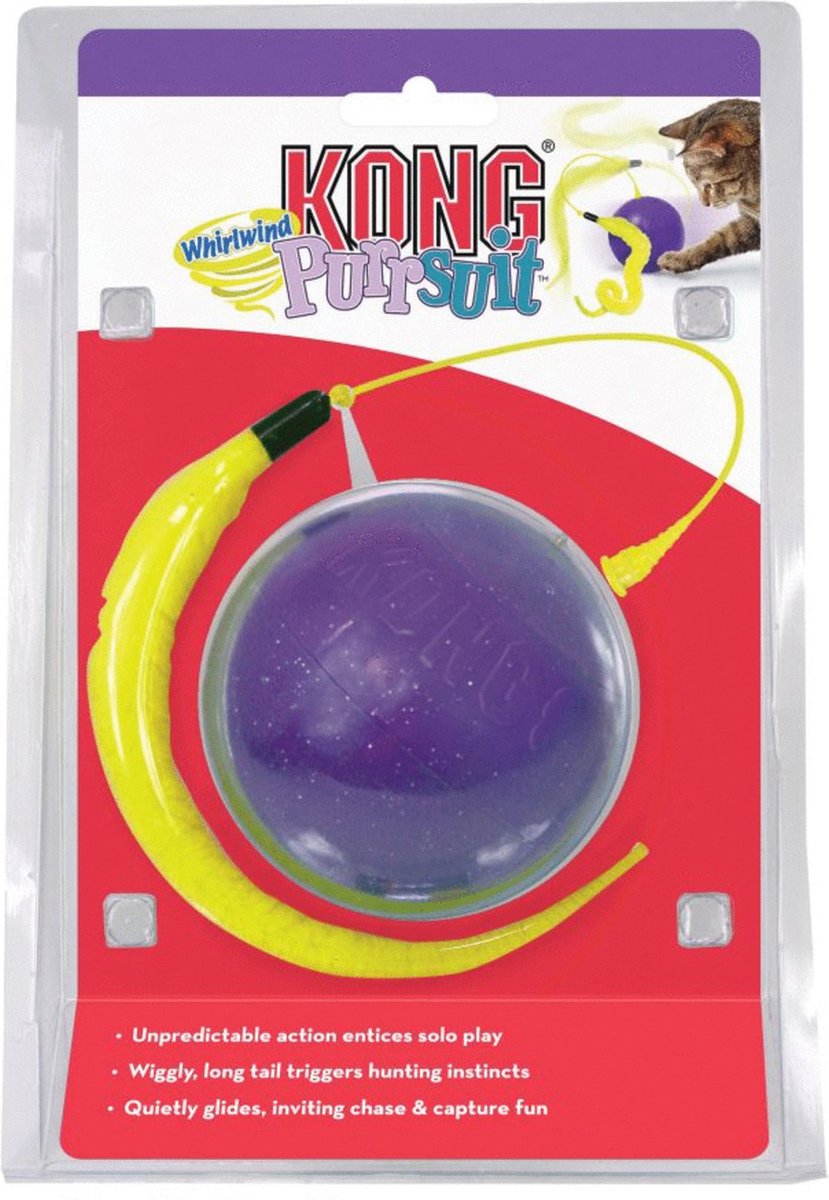 Kong Purrsuit Whirlwind - jouet pour chat en mouvement - violet