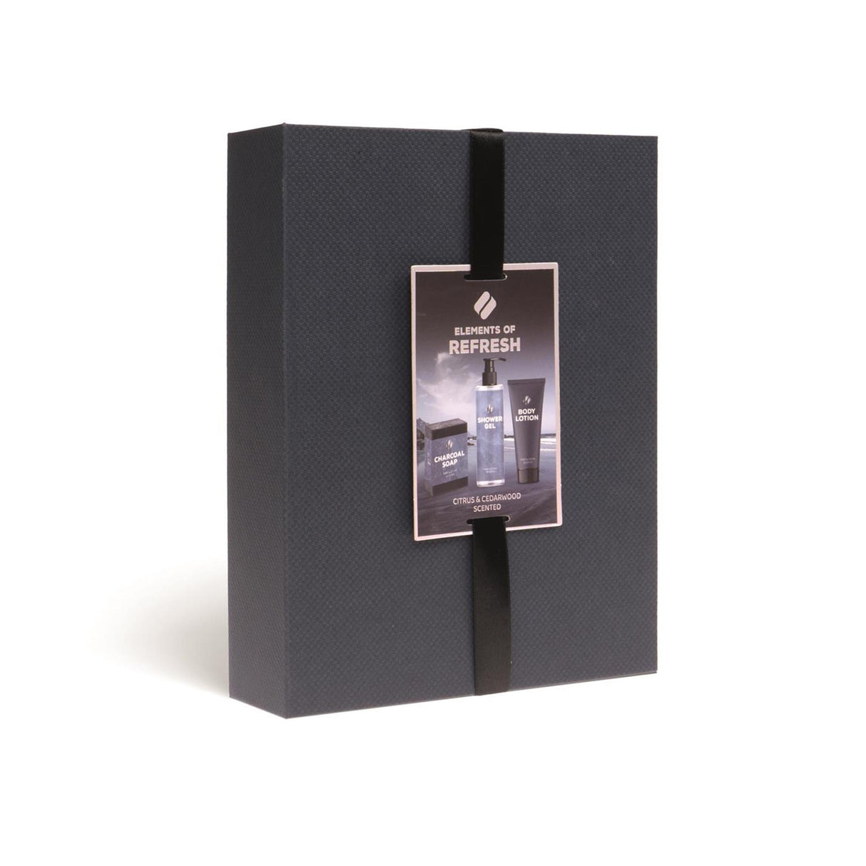 Source balance bad giftset elements of refresh luxe doos bad douche 180ml, bodylotion 100ml en charcoal zeep 100g