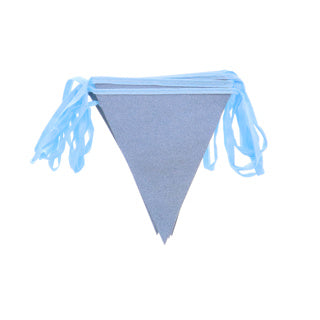 No brand guirlande de paillettes bleu clair 6m | 10 pièces