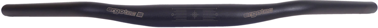 Guidon Ergotec ladytown ø31,8mm x 620 mm élévation 16 mm - noir sablé