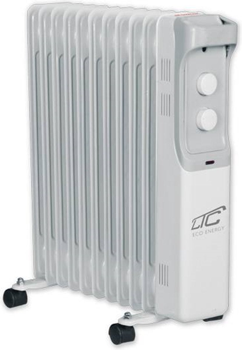 LTC - réchauffeur d'huile électrique 11 ailettes 2500w - blanc