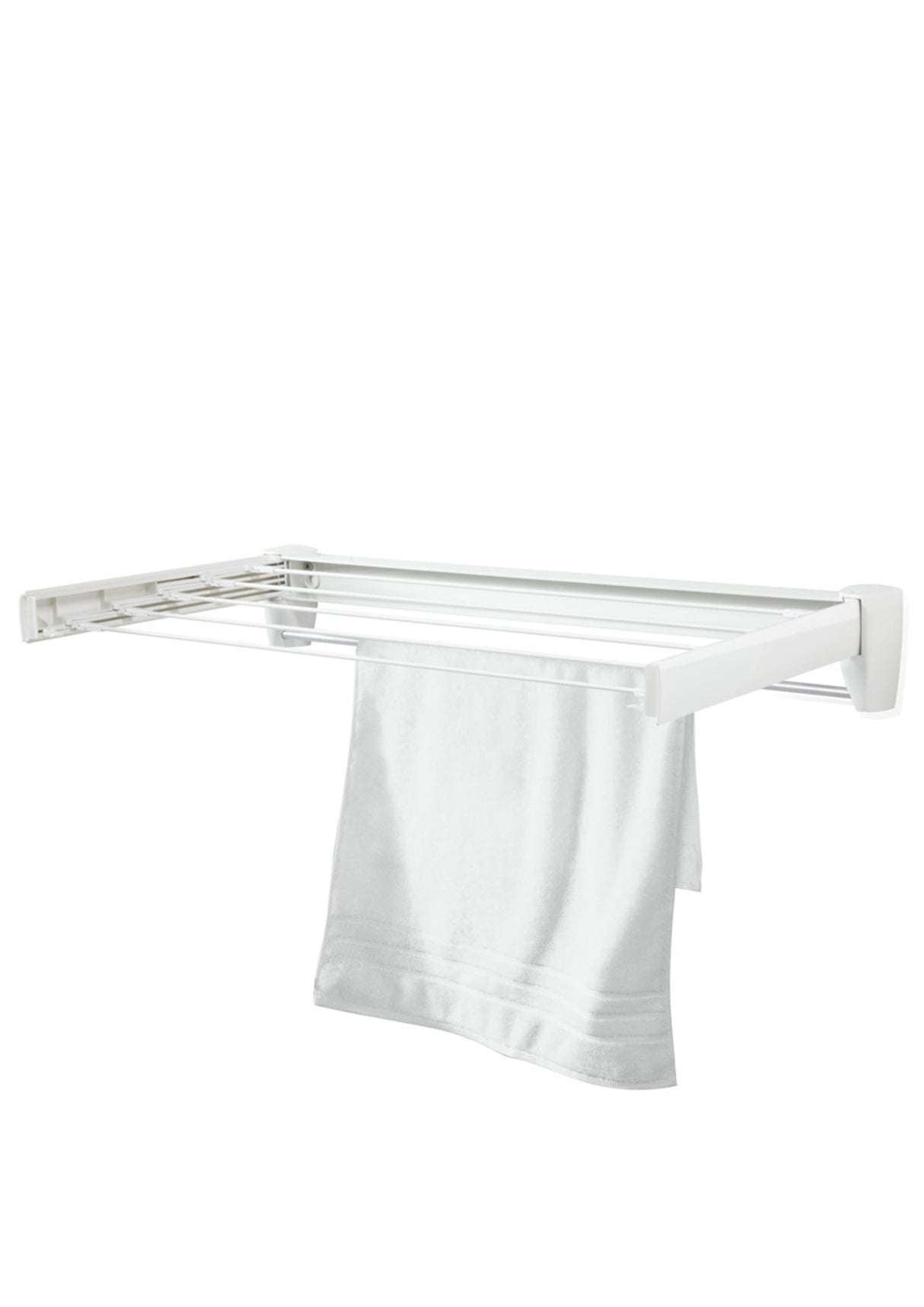 Etendoir mural Leifheit Telegant 36 Protect Plus - Longueur de séchage 3,6 m - Suspendu - Blanc