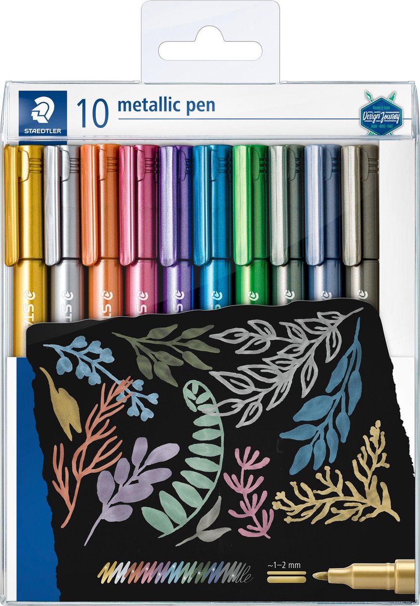 Stylo métallique Staedtler - set de 10 pièces design Journey - 8323 tb10