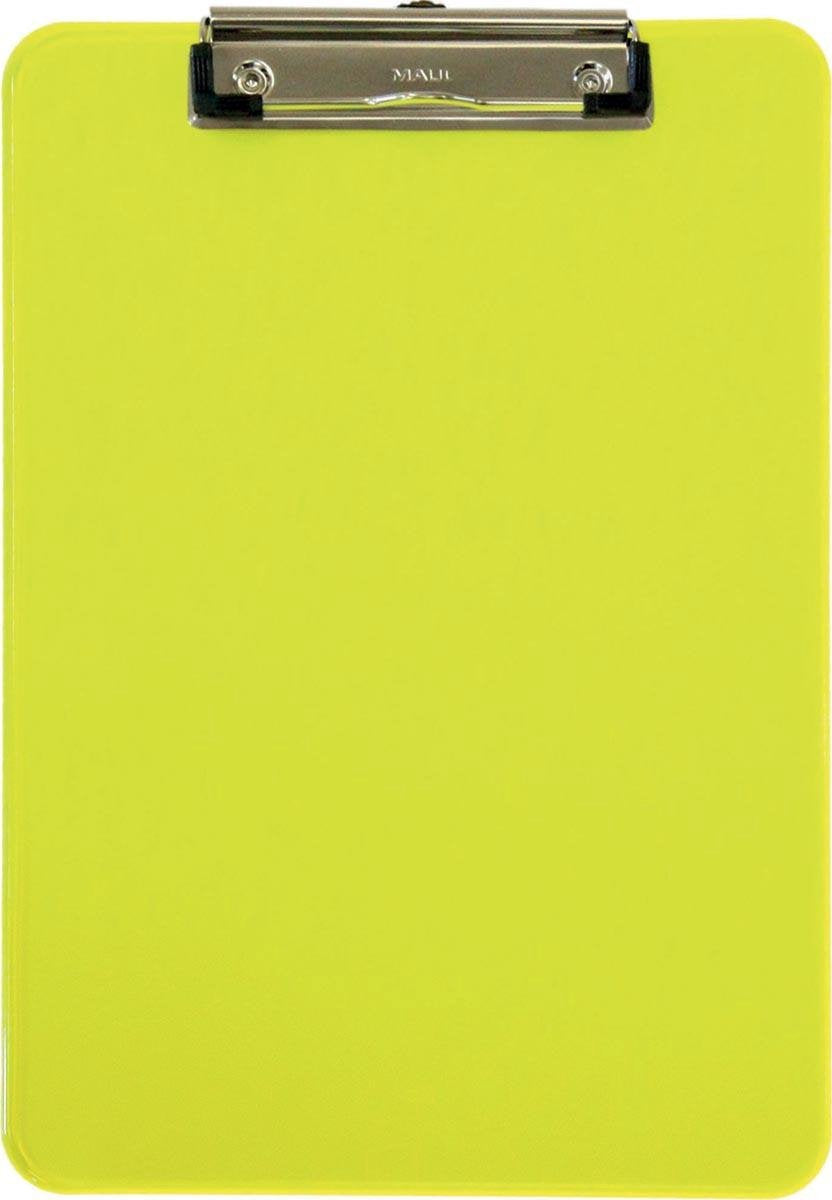 Porte-bloc Maul a4 transparent jaune fluo