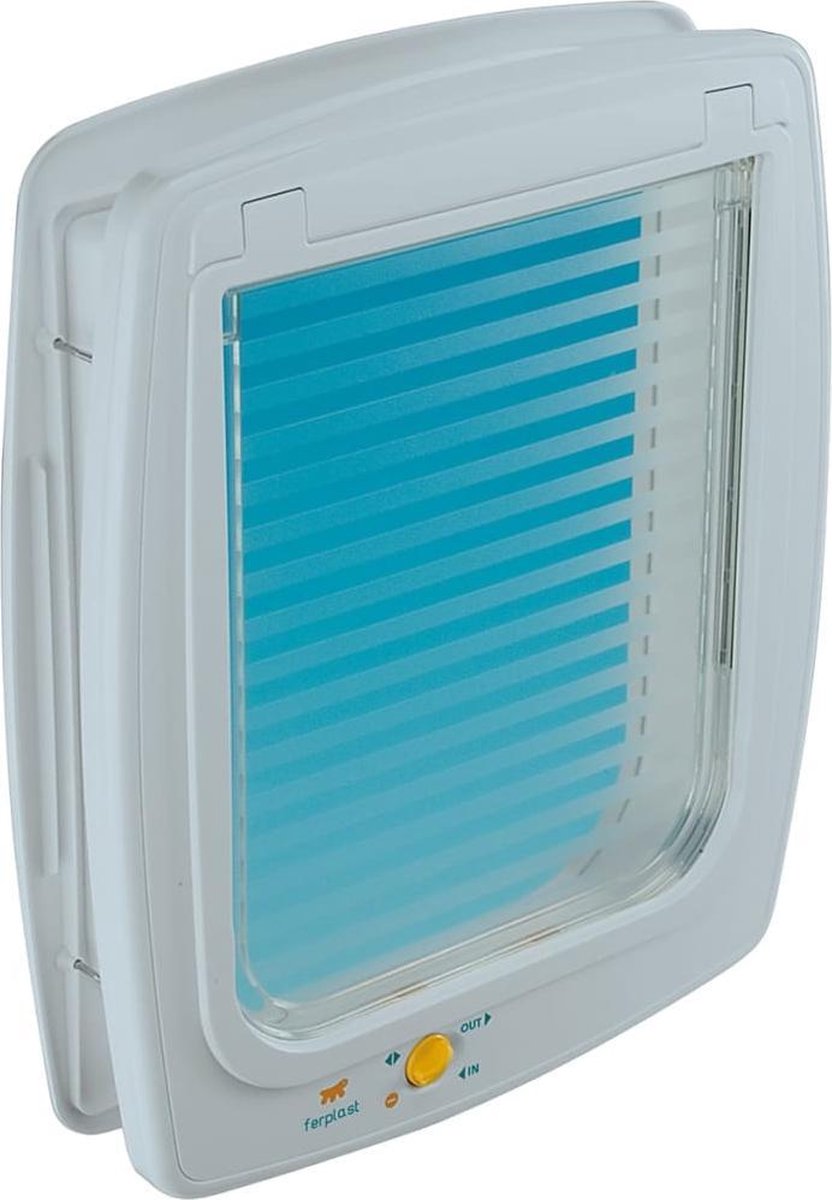 Ferplast -porte pour animaux-battante-15t-manuelle-4-positions-blanche