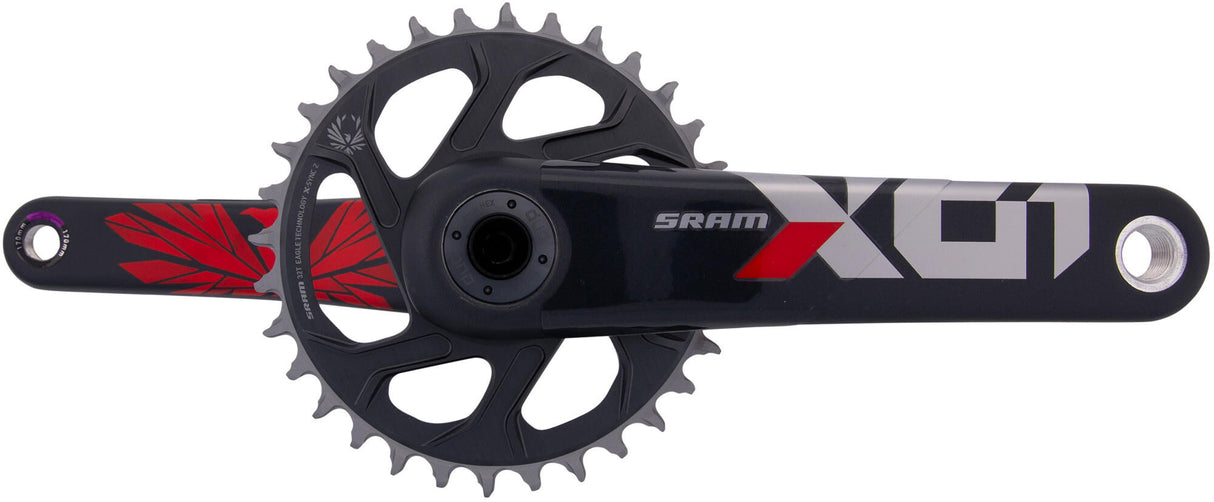 Pédalier Sram x01 eagle pédalier x01 eagle 32t boost 170mm oxy rouge
