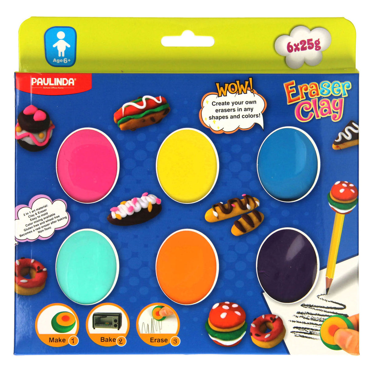 Paulinda Craft Set de fabrication de gommes, 6 pcs.