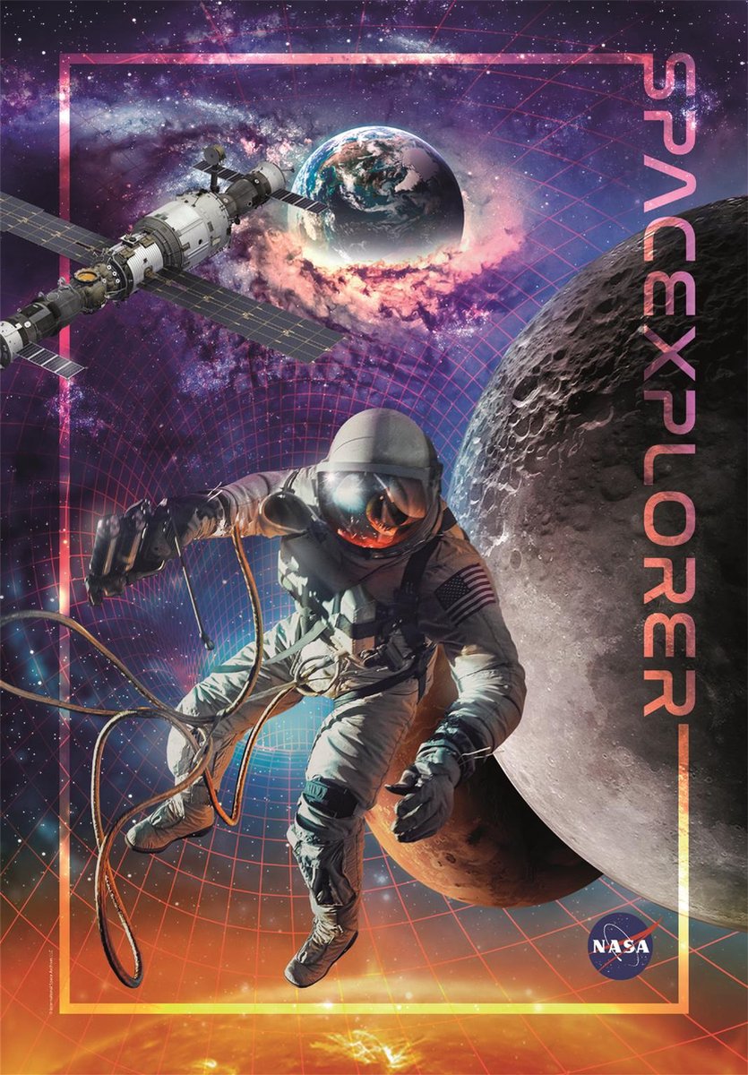 Clementoni - puzzle - 1000 pièces - nasa 2023 - puzzle pour adultes et enfants